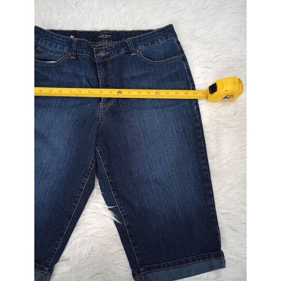 Nine West Jeans Average Capri  Size 14/31 Average Med Dark Denim - Picture 11 of 11